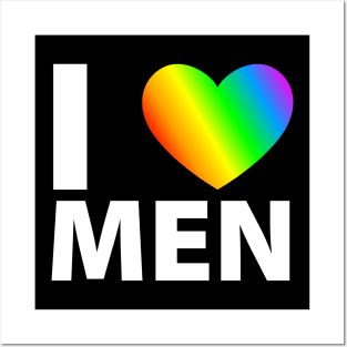 I love men | gay lgbt Posters and Art
